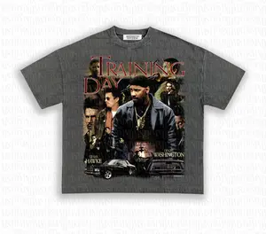 Training Day Movie Graphic Tee, Denzel Washington T-Shirt, Vintage Film Merch, Fashion Cotton, Full Colors, Full Sizes, For Men, For Women