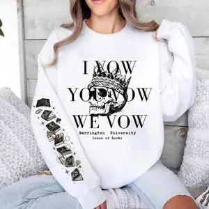2 Side I Vow You Vow We Vow Sweatshirt, Barrington University T-Shirt Long Sleeve, Dark Romance Series Shirt, Gift For Smut Lover, Ready to Go, No Effort Needed, Gildan Unisex, Premium Quality Cotton