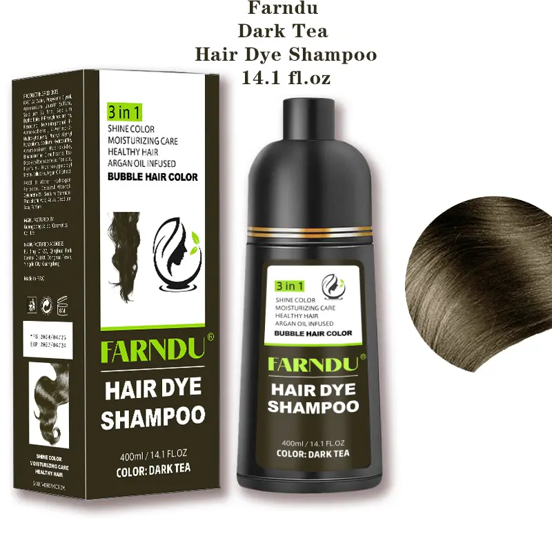 Dark Tea Hair Dye Shampoo- 14.1 fl.oz
