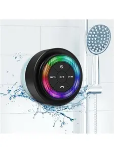 Pro Shower Speaker (Upgraded) Certified IPX7   Speaker, 8W  Sound&Rich Bass, 15H Playtime, with Suction Cup,  Lanyard, Ideal Gifts, SoundAngel Mate(2 Gen)