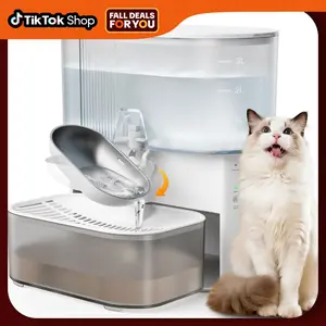 ACYFAMILY Wireless Smart Cat Water Fountain, Stainless Steel Bowl, Quiet Operation, 3.5L Pet Water Dispenser, No Filters, Wastewater Separation, 2025 September New Arrival