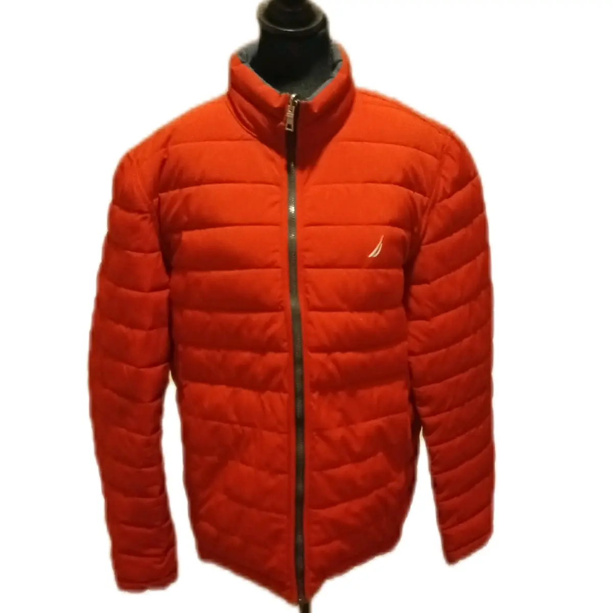 Nautica Reversible Quilted Puffer Jacket for Women - Casual Outerwear, Long Sleeve, Comfortable Design, Fitted Style - Tops, Womenswear, Coats