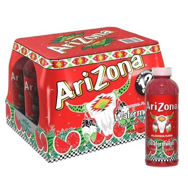 AriZona Watermelon | Fruit Juice Cocktail | 16 Fl Oz (12 Pack)