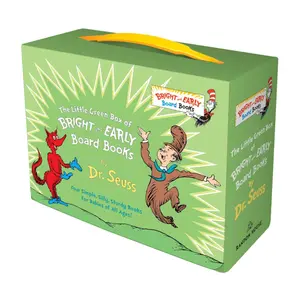 Little Green Boxed Set of Bright and Early Board Books: Fox in Socks; Mr. Brown Can Moo! Can You?; There's a Wocket in My Pocket!; Dr. Seuss's ABC (Bright & Early Board Books)