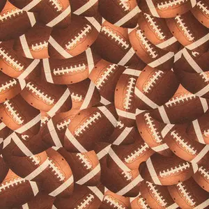 Footballs Cotton Calico Fabric