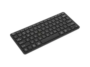 Targus Compact Multi-Device Bluetooth Antimicrobial Keyboard - Wireless Connectivity - Bluetooth - Tablet, Smartphone, Notebook - PC, Mac - AAA Battery Size Supported - Black - AKB862US