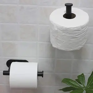 Stainless Steel Toilet Paper Holder, 1 Count Wall Mounted Bathroom Tissue Rack, Bathroom Accessories, Home Organizer for Bathroom