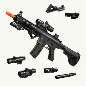Tactical Toy Model with Orange Muzzle Design