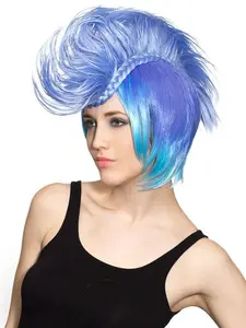 212 MAIN Black Unisex Synthetic Costume Wig - 1 Size Fits Most, Synthetic Wig