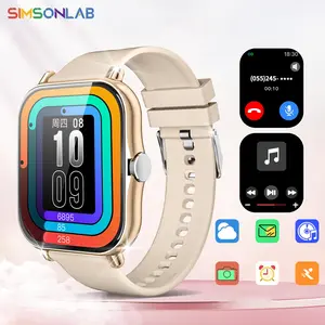 SIMSONLAB 1.83 Inch Full Touch Screen Smart Watch, Fashion Digital Watch with Multiple Sports Modes, Sports Watch for Women & Men