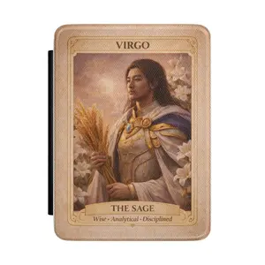 Virgo The Sage Tarot Illustration Kindle Case | Zodiac Kindle Cover