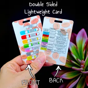 Phlebotomy Badge Buddy - Order of Blood Draw Cheat Sheet - Badge Reel for Lab Techs - Light Weight Reference Card for Phlebotomists and Nurses