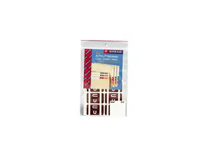 Smead 67191 Alpha-Z Color-Coded Second Letter Labels, Letter U, Dark Brown, 100/Pack