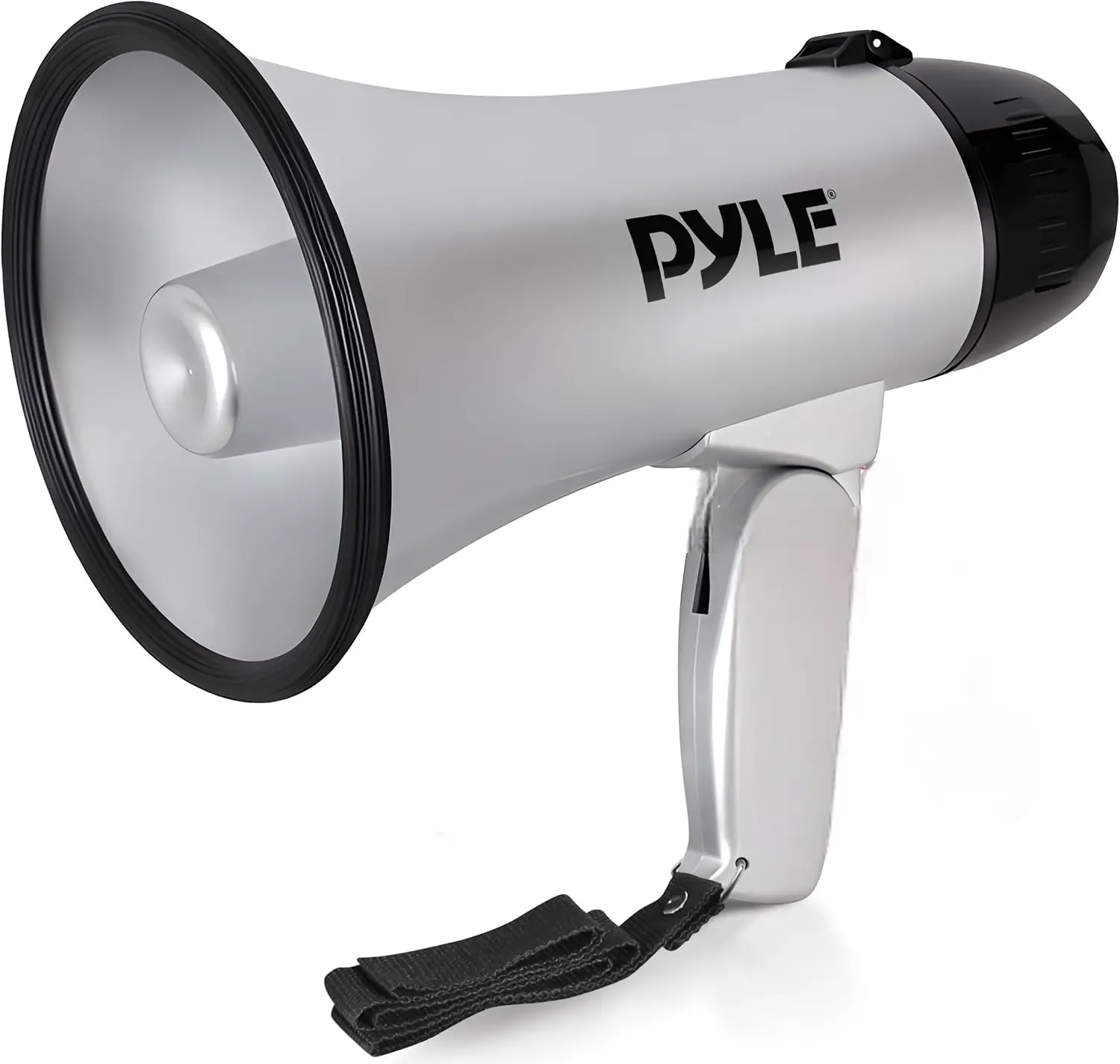20W Mini Handheld Megaphone Speaker | 400-yd Range Portable PA System with Siren, Voice Modes, Adjustable Volume - Battery-Operated Bullhorn with Folding Handle for Sports, Coaching