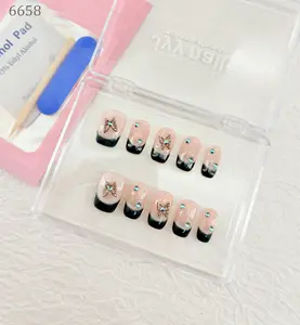 .DP.6658.Minimalist French wearable nails