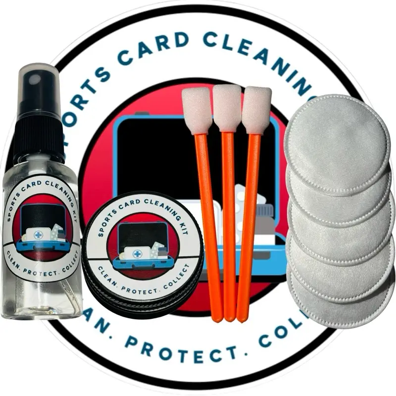 Poké/Sports Card Cleaning Kit Spray Polish Wax Grading Preparation