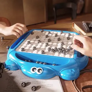 Blue Turtle Chess Board Game, Magnetic Pieces, Interactive Punishment Mini Game, Family Board Games, Fun Educational Toy for Kids & Adults