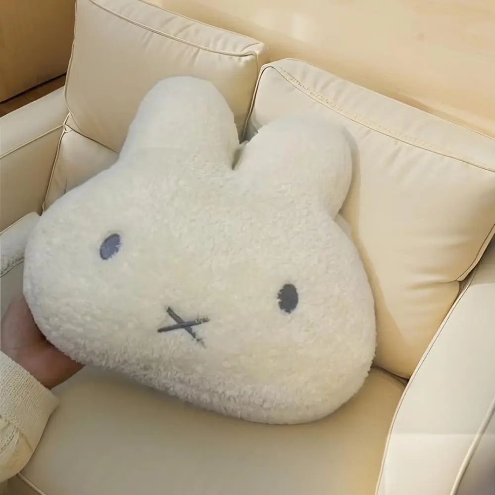 Kawaii Miffy Cute Plush Pillow Cartoon Rabbit Add Cotton High Quality Household Bedroom Simple Sofa Cushion Girl Festival Gift