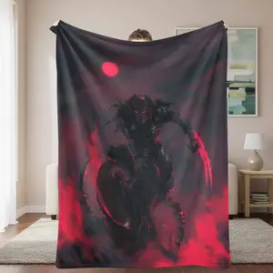 Alien vs Predator Flannel Blanket， Xenomorph Hunter Art Print， UltraSoft Lightweight， AntiPilling， Perfect for Movie Night， Gaming Room， Dorm Decor， Couch Throw， Birthday Gift， Fantasy Enthusiasts.