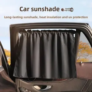 Universal Mesh Suction Cup Type Car Window Shade for Sun Protection, Heat Insulation, Privacy, and Light Blocking for Car Side Windows
