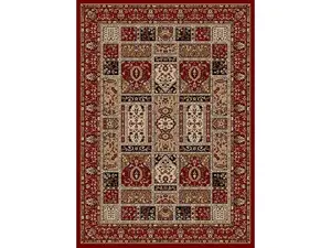 1834-2012-RED Como Rectangular Red Traditional Italy Area Rug, 7 ft. 9 in. W x 11 ft. H