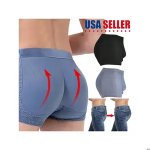 Shaper Body Short Boxer Briefs Padded Men Enhancer Hip Underwear