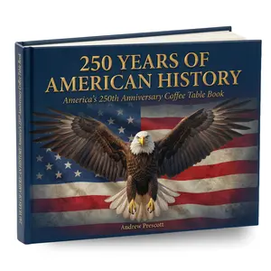250 Years of American History Coffee Table Book - 200-Page Volume for America's 250th Anniversary (Literature & Art Collection)