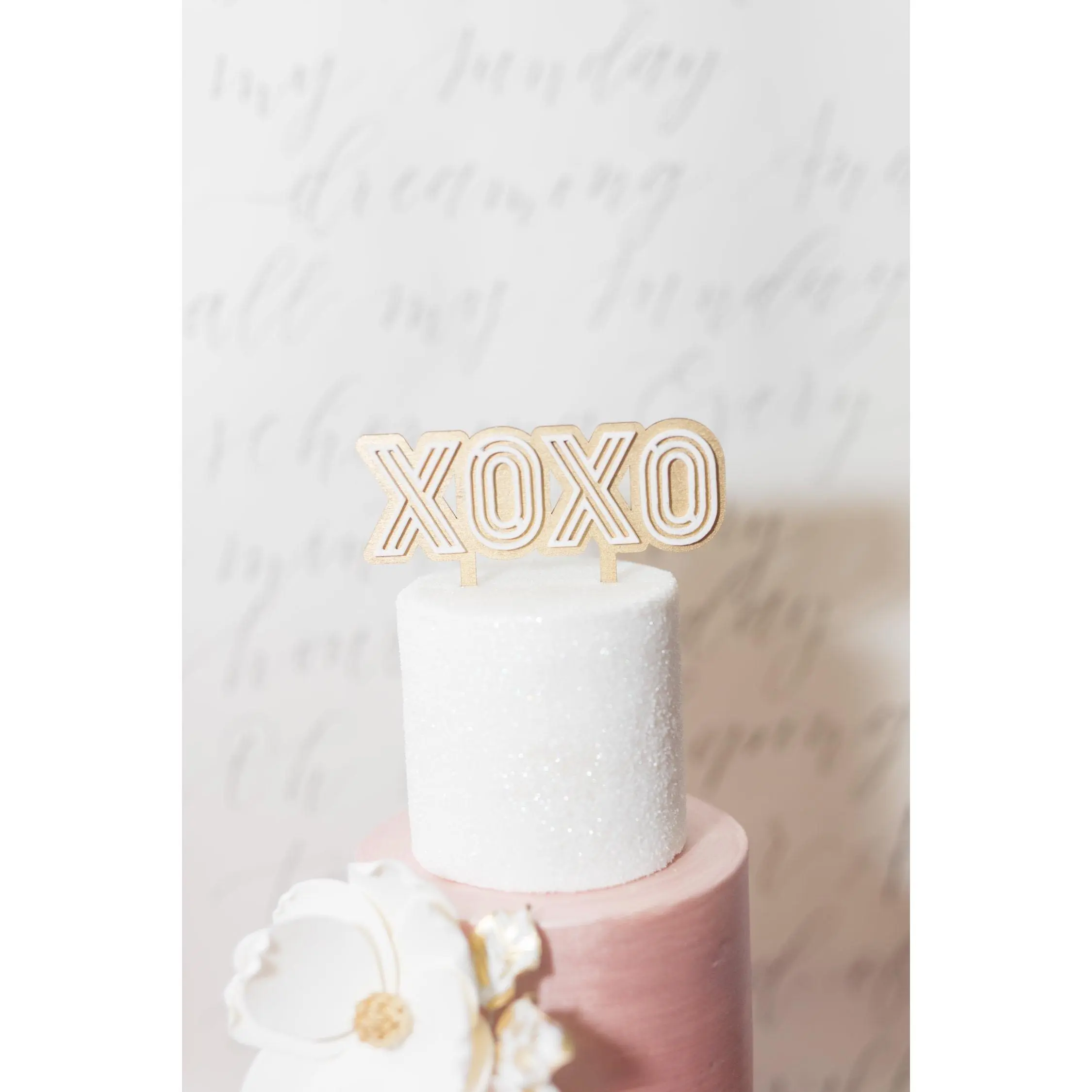 "XOXO" 2-Layered Cake Topper for Any Event