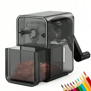 Manual Pencil Sharpener, 1 Piece Hand Crank Pencil Sharpener, Portable Pencil Sharpener for Students, School Supplies