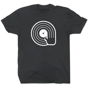 DJ T Shirt Dope DJ Spinning Vinyl Record Funny Retro Graphic Tee Cool Vintage Technics Design 80s Headphones Turntable For Men Women Teens