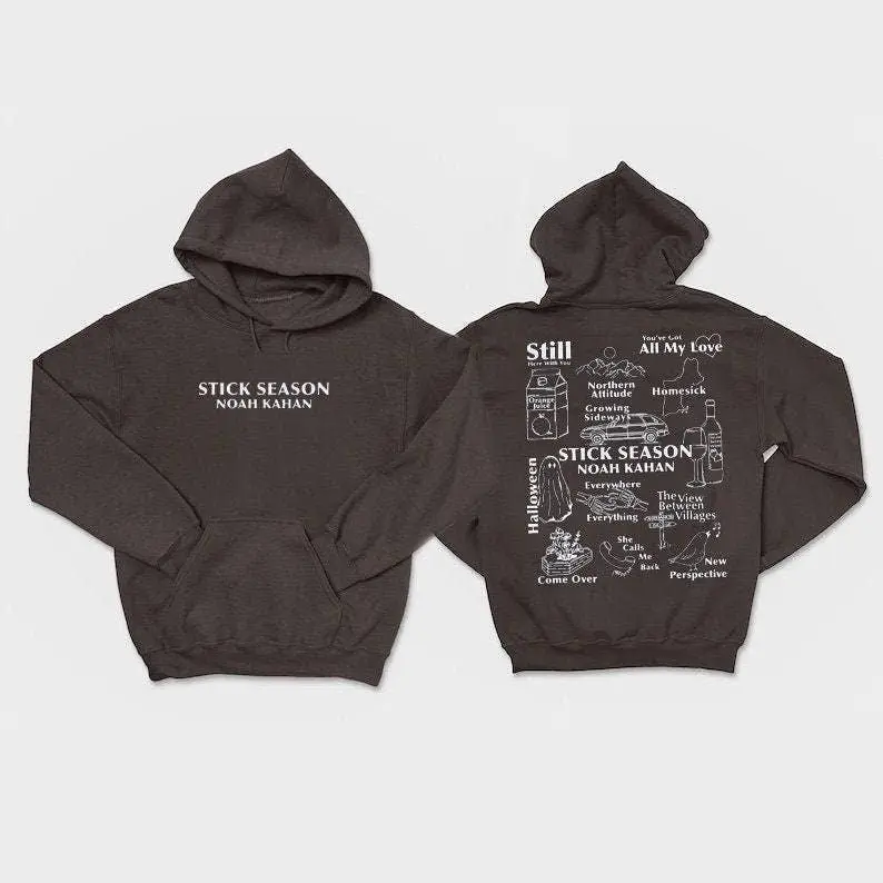 Stick Season Tour 2023 Hoodie, Noah Kahan Folk Pop Music Shirt, Country Music Cotton Crewneck - OrangeG