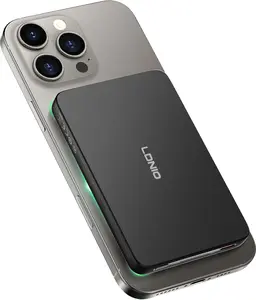 Magnetic Wireless Portable Charger for iPhone (Aluminum Design)