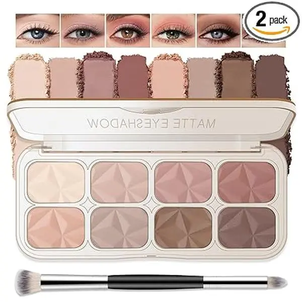 Soft Mauve Neutral Naked Matte Eyeshadow Palette, Light Pink Nude Beige Taupe Brown Natural Eyeshadow for Older Women, Low Contrast Fresh Pastel Looks, Velvet Smooth Powder Eye Shadow Makeup