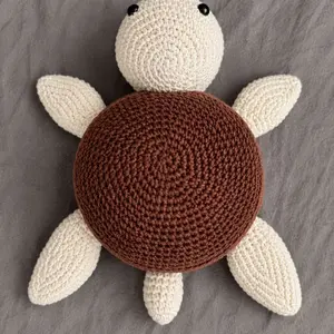 Handmade Crochet Sea Turtle Plush Toy, Soft Amigurumi Turtle Gift for Kids