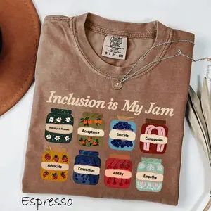 Comfort Colors Inclusion Is My Jam Shirt, Special Education Teacher Autism Awareness, Autism Teacher, Inclusion Teacher, Neurodiversity Tee - TrendWear USA