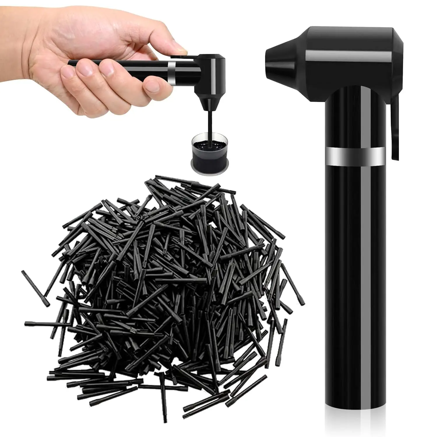 Tattoo Ink Mixer Machine Kit，with 100Pcs Mixing Sticks Eyebrow Color Makeup Ink Pigment Electric Agitator Machine for Makeup Microblading Supplies