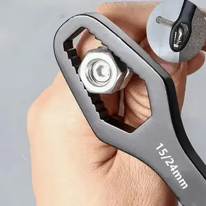 Multifunctional Torx Wrench, Adjustable Self-Locking Dual Head Design, Fits 3-17mm Threads, Durable & Portable for Car Repair DIY Projects