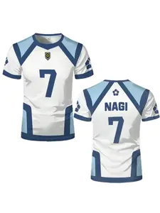 Japan Anime Blue Lock Season 2 New Soccer Jersey T-shirt Women's Round Neck Sports Tops Children's Casual Short Sleeve T Shirts