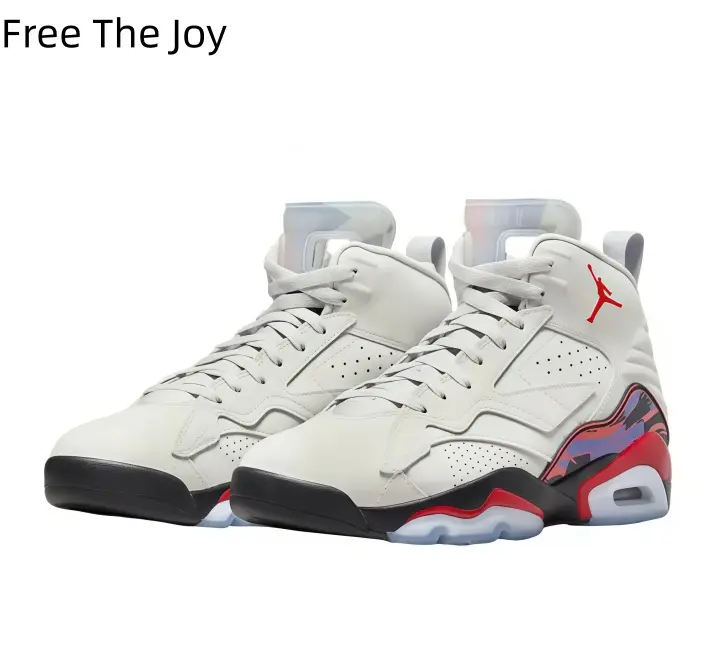Lightweight White High Cut Athletic Trainers Men Women Cushion Transparent Sole Colorful Print Surface Training Walking Sneakers
