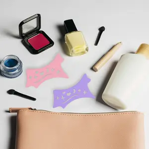 Effortless Makeup with Silicone Stencils - Eyeshadow, Eyeliner, and Lipstick Aid Set Pads Cosmetic