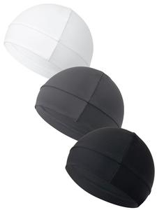 unisex plain color multifunctional skull caps, gifts for girlfriend, black summer sportive beanie fitted hat modern cap for men & women, stretchy helmet liner hat, biking accessory for back to school, mother's day gifts, vacation accessories, winter