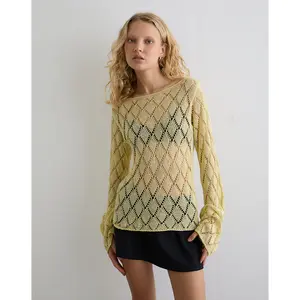 Tate Jumper in Metallic Lemon