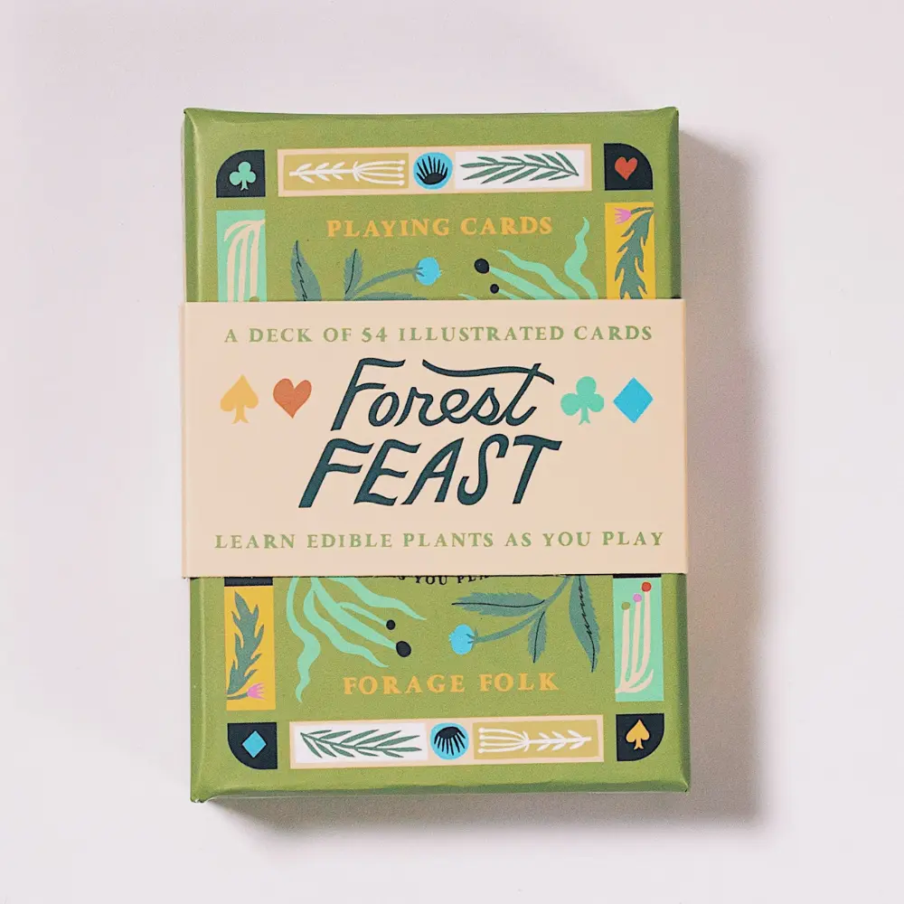 Forest Feast Botanical Playing Cards – Wild Edible Plant Deck