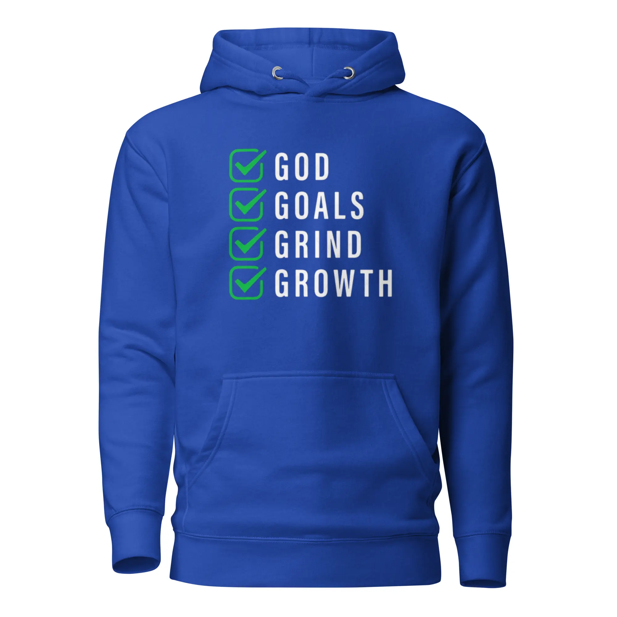 God,Goals,Grind,Growth Premium Hoodie