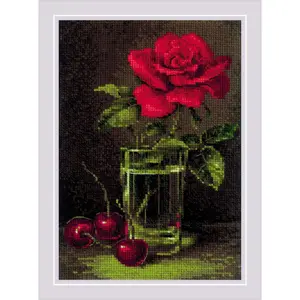 Rose and Sweet Cherry R2123 Counted Cross Stitch Kit