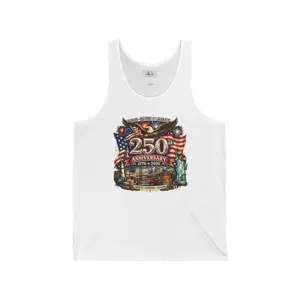 250th Anniversary Graphic Tank Top – Patriotic Statue of Liberty USA Celebration