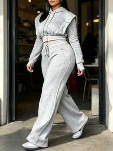 Comfy Lounge Set – Hoodie & Wide Leg Pants Outfit