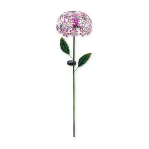 SVD 42.5" Pink Hydrangea Garden Stake