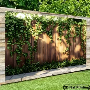 1pc Lush Green Garden Backdrop Natural Garden Style Multiple Sizes Polyester Fabric No Power Supply Suitable for Living Room Dormitory Photography Studio