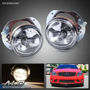 2Pcs Front Bumper Fog Lights W/ Bulbs Fit For 2008-2010 Benz C300 C63 AMG C350